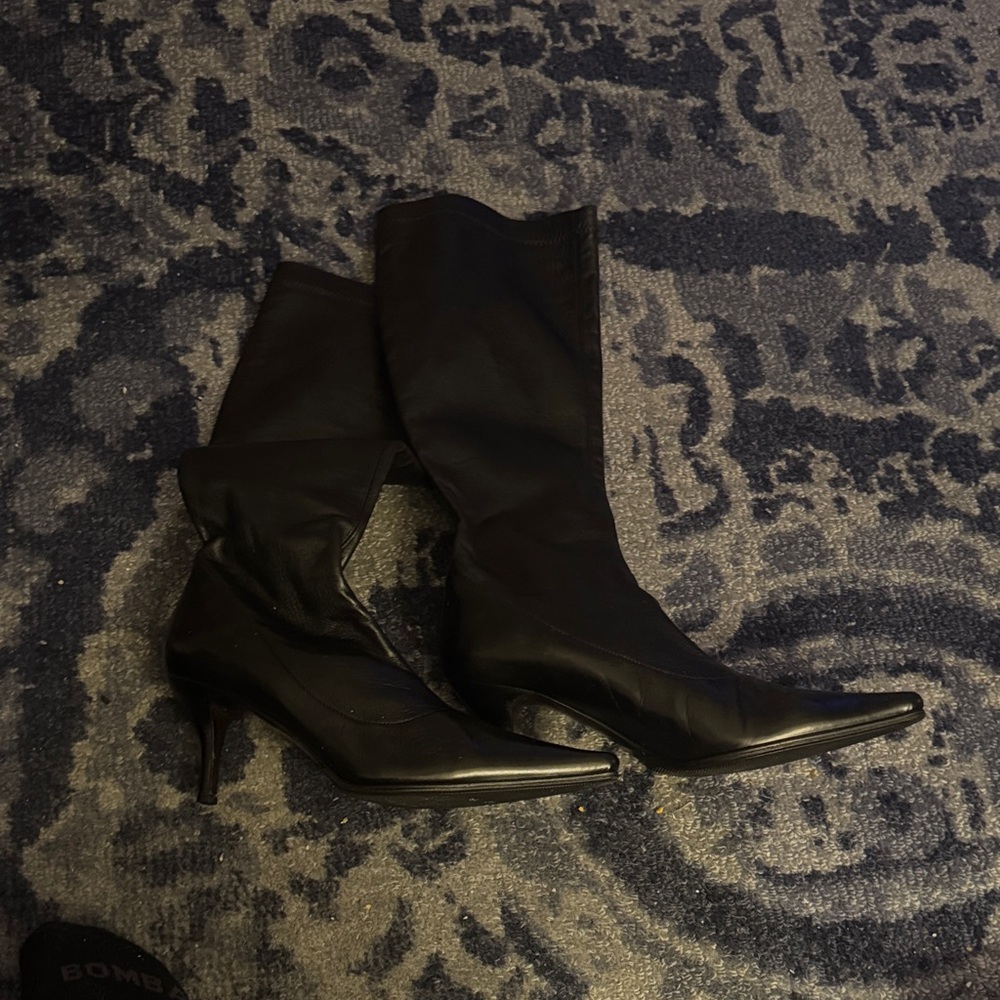 Donald Pliner Black Knee-High Boots - Picture 2 of 2